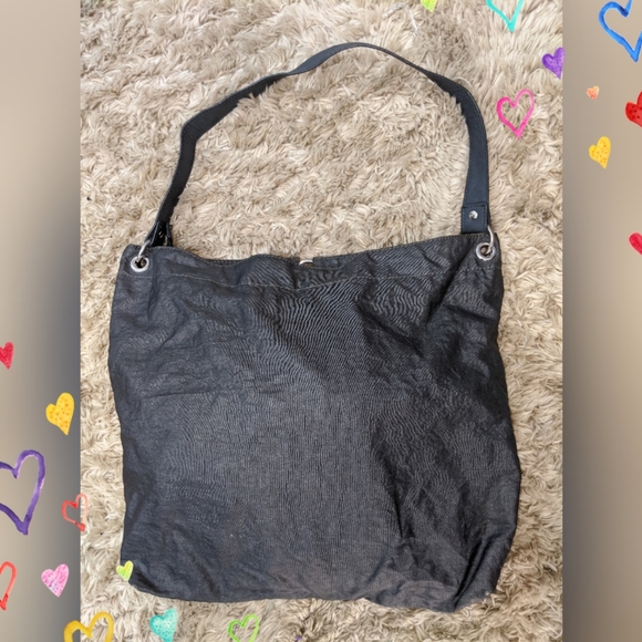 BANANA REPUBLIC CHARCOAL GRAY NYLON TOTE BAG - Picture 6 of 6